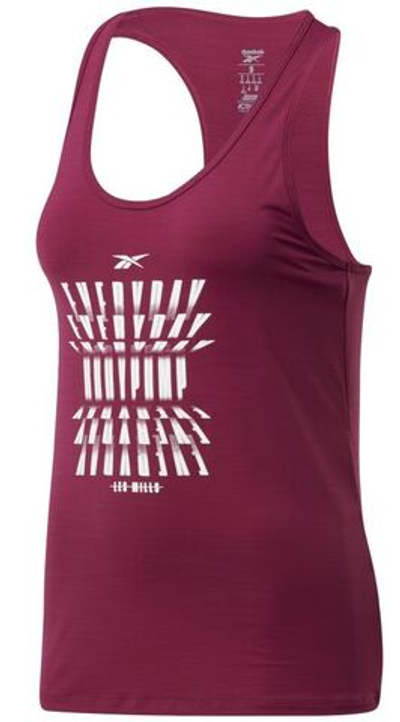 Женский топ теннисный Reebok Les Mills ACTIVCHILL Athletic BodyPump Tank W - punch berry