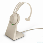 Jabra Evolve2 65 Mono UC USB-C беспроводная гарнитура бежевая с док-станцией ( 26599-889-888 )