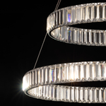 Citilux Чезаре CL338281 LED Люстра хрустальная с пультом Хром