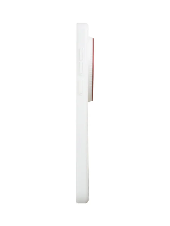 Защитный чехол для Vivo X300 Pro c MagSafe белый с красным кольцом (White-Red)