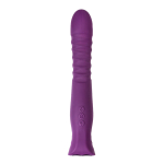 Фиолетовый гибкий вибратор 22см с ребрышками ToyFa Flovetta Lupin 457711