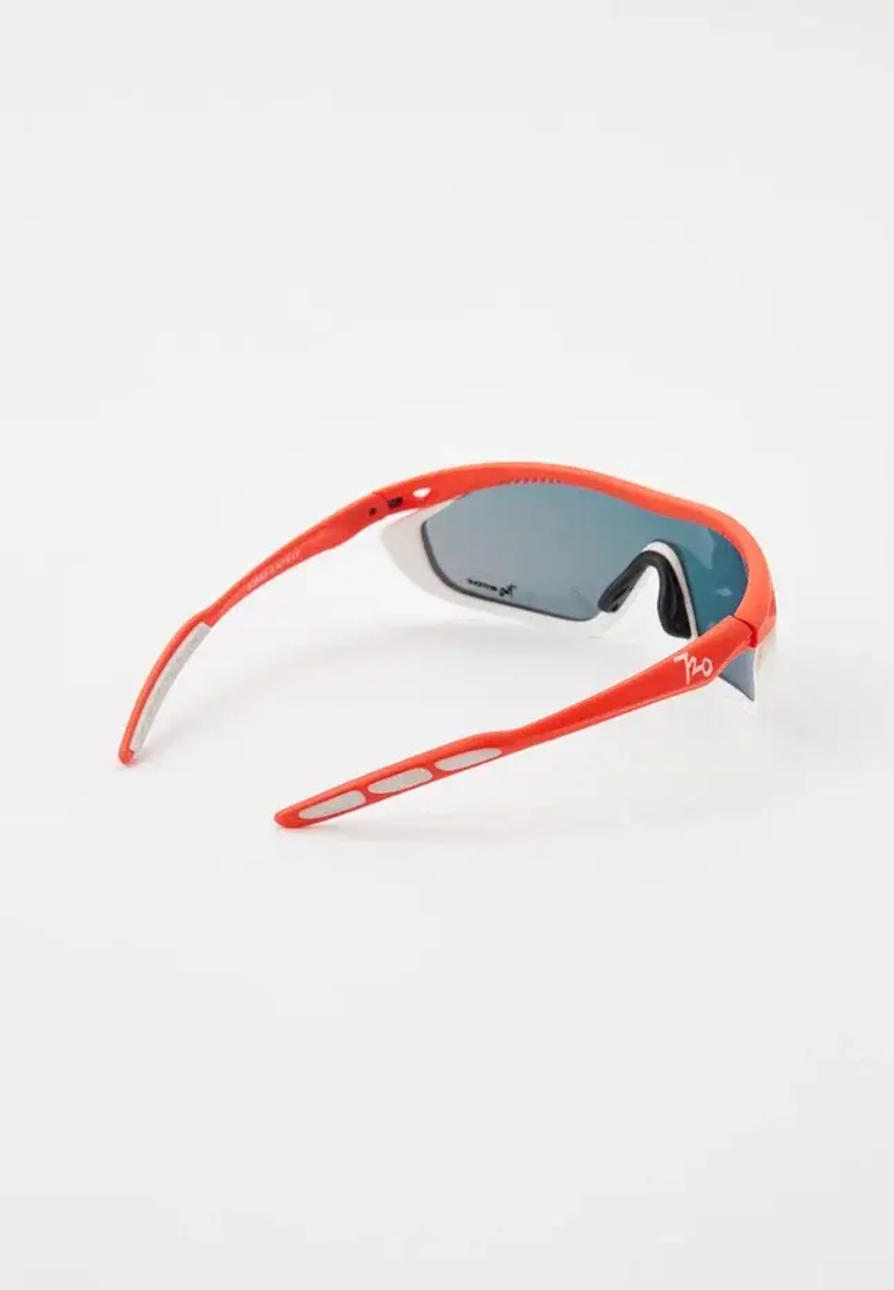 Спортивные очки с диоптриями 720armour Analog Pro / Matte Neon Red Orange / Matte White Gasket / Smoke Full Red Ti Lens
