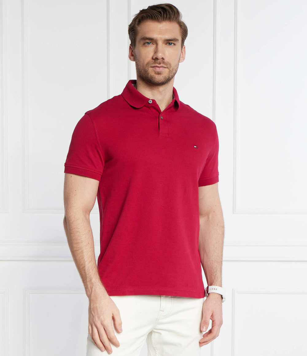 Поло 1985 года Tommy Hilfiger - бордовый(MW0MW17770)