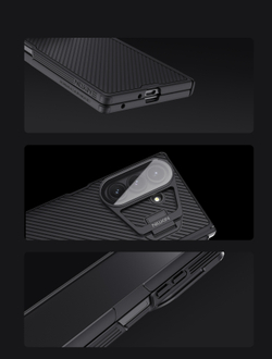 Чехол от Nillkin на Samsung Galaxy Fold 7, серия CamShield Prop Case (версия с прозрачной крышкой объектива и встроенным стилусом)
