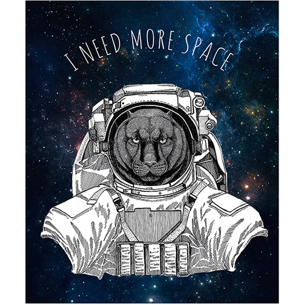Тетрадь общая 48 листов на скрепке "I need more space"