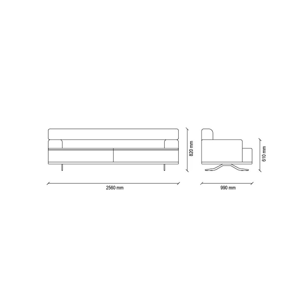 Диван трехместный ENZA HOME VALDERA EH52858