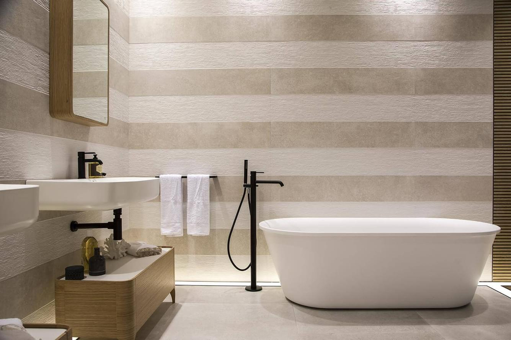 Porcelanosa Bottega Acero Spiga 45x120