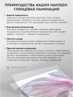 Наклейка интерьерная на холодильник Мак розовый