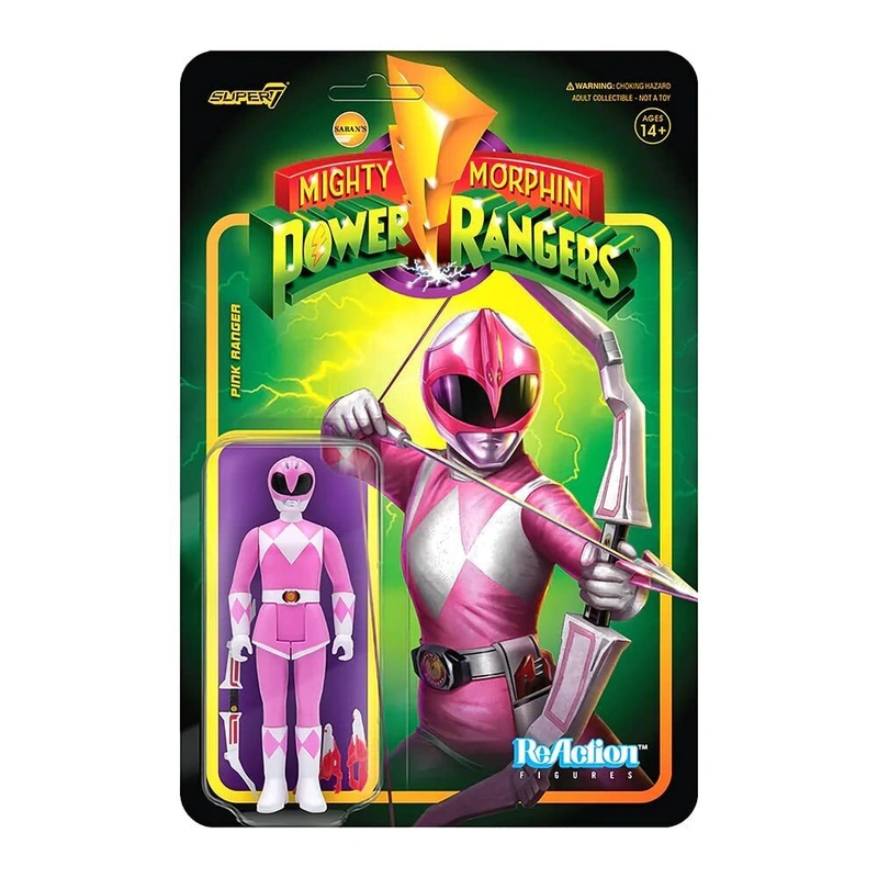 Фигурка Super7 - Mighty Morphin Power Rangers ReAction Figure Wave 2 - Pink Ranger