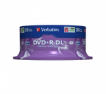 Оптический диск Verbatim DVD+R DL 8x 8,5GB AZO Silver Mate, Cake Box, 25 шт.