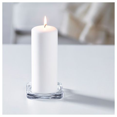 Подсвечник IKEA GLASIG (ГЛАСИГ), Стеклянный, 10x10 см