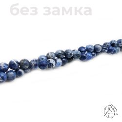 Нить бусин содалит с огранкой 10 мм