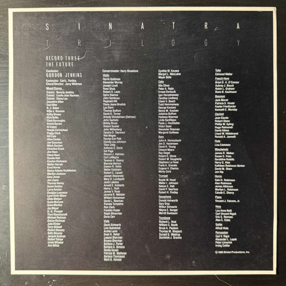 Frank Sinatra ‎– Trilogy: Past, Present & Future 3LP (Франция 1980г.)
