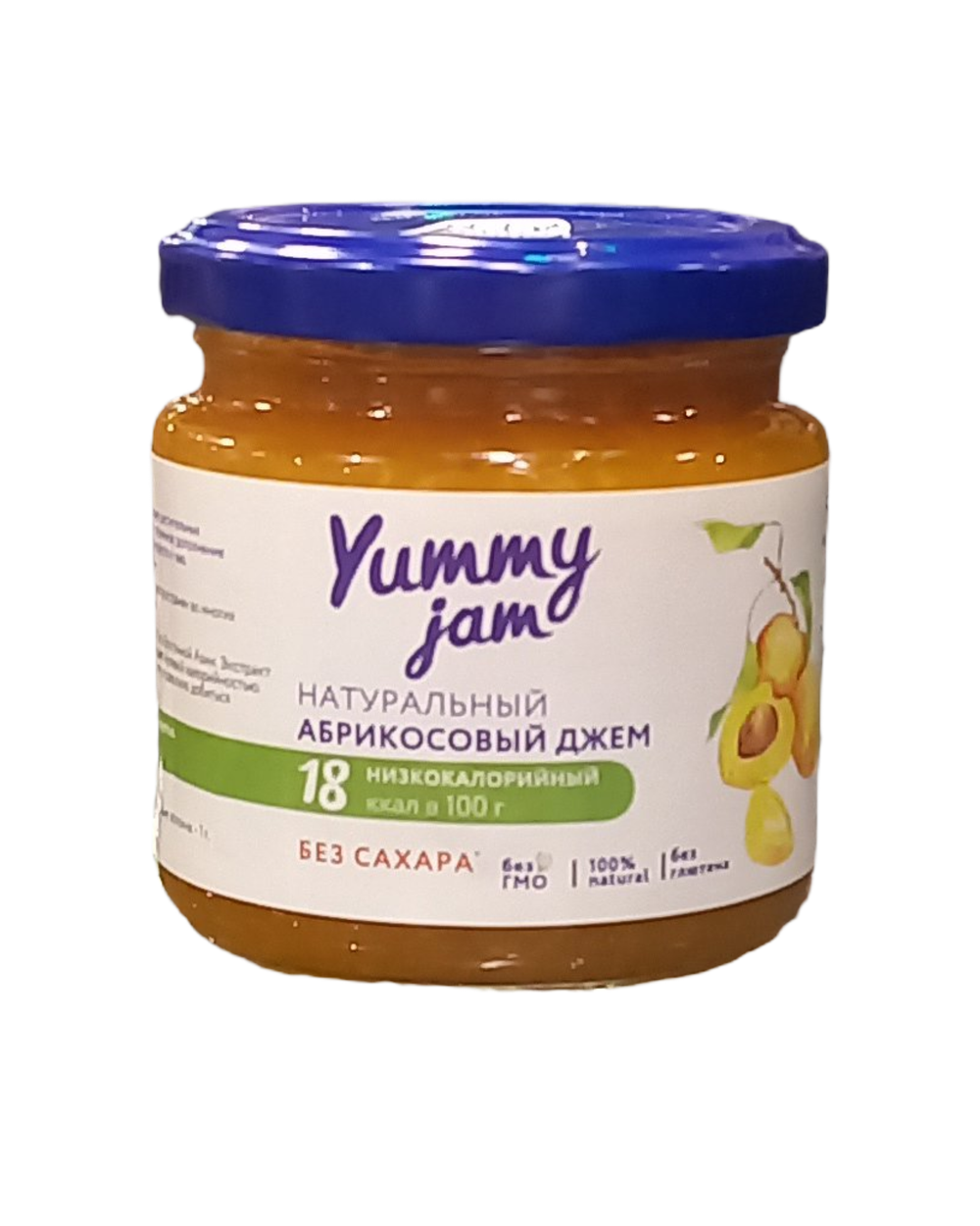 Джем Yummy Jam Абрикосовый Без Сахара стекл.200гр