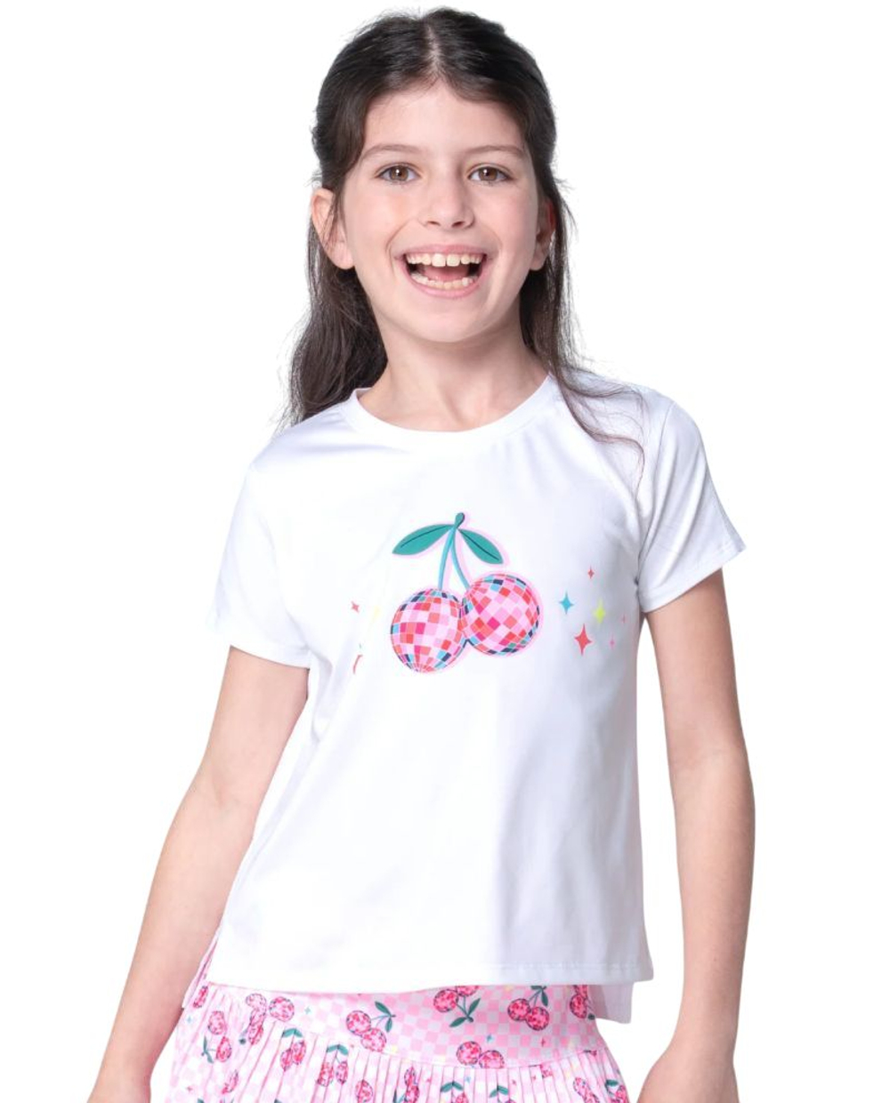 Детская футболка Lucky in Love Disco Cherry Short Sleeve - multicolor