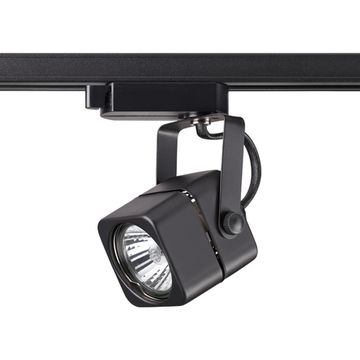 Трековый однофазный светильник 370429 черный Pipe Novotech