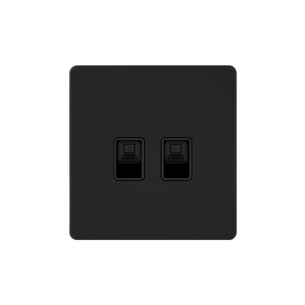 Systeme Infinity, Розетка информационная С/У RJ-45 кат.6 2-я, Полярная ночь