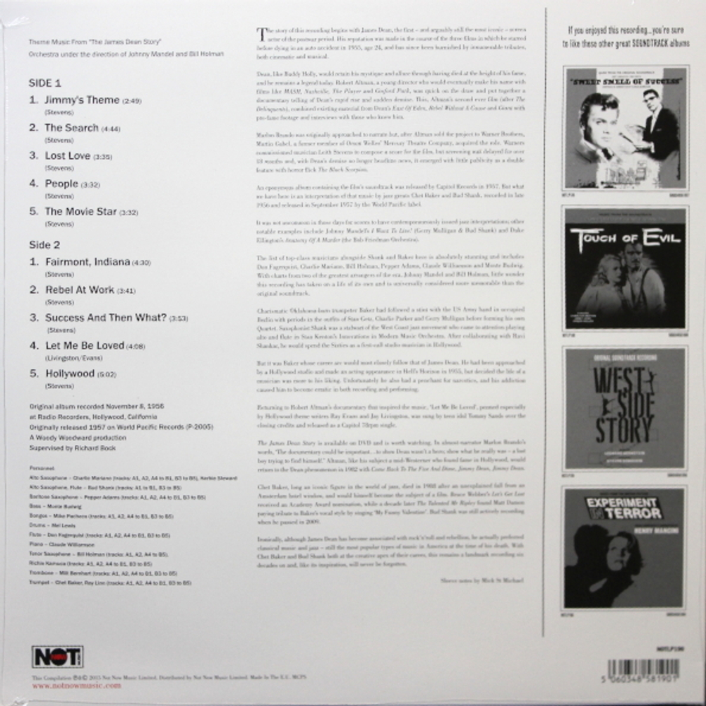 Soundtrack / Chet Baker & Bud Shank: Theme Music From - The James Dean Story (LP)