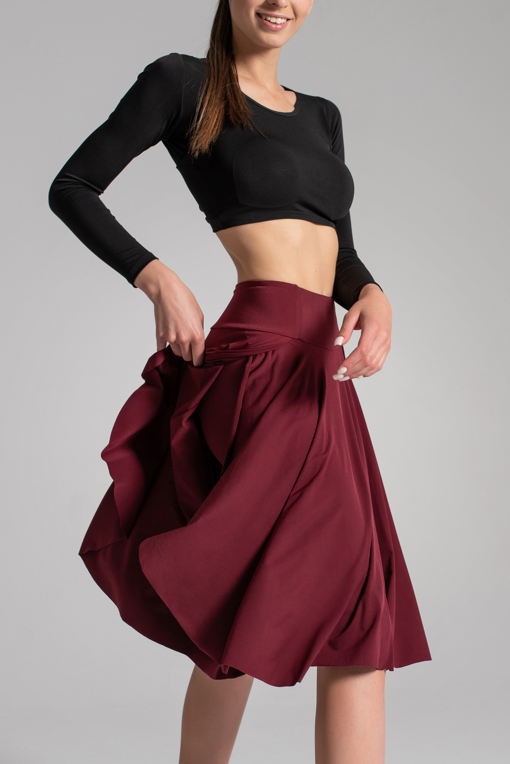 Dolly Max skirt shorts, Dark Red Oil