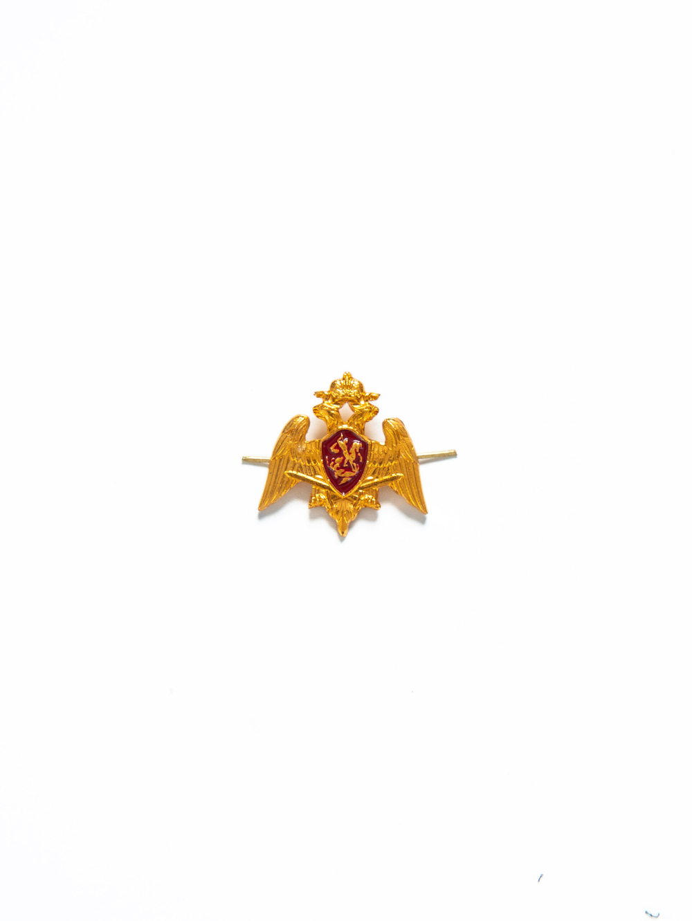Эмблема Росгвардия золотая с эмалью (3)