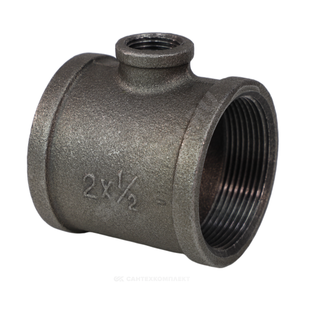 Тройник переходной чугун Ду 50х15 (2"х1/2") ВР/ВР Fittex PLUS