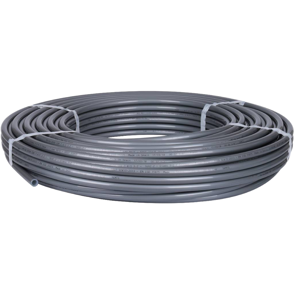 Труба из сшитого полиэтилена AOSKER PE-Xa EVOH 32x4.4 50м серый