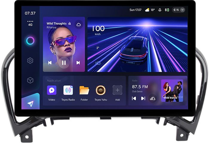 Магнитола для Nissan Juke 1 2014-2019 (поддержка 360) - Teyes CC3-2K монитор 13" 2K QLED, Android 10, Быстрая, 4G SIM-слот, CarPlay