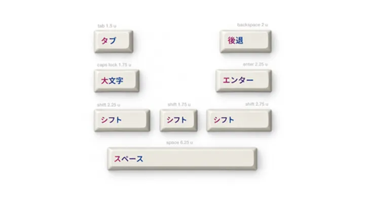 Набор из 8 клавиш Geekboards «Yozakura»