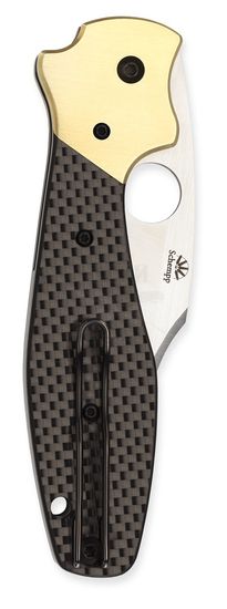 Складной нож Spyderco Schempp Bowie C190CFP c клинком из стали CPM-S30V, рукоять карбон