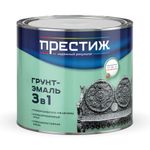 Грунт-эмаль по ржавчине Престиж 3 в 1, полуглянцевая, 1,9 кг, желтая, 22022