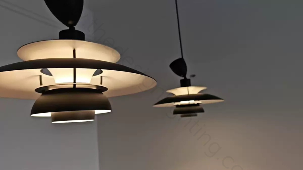 Pendant design lamp PH 5 by Louis Poulsen (Black)