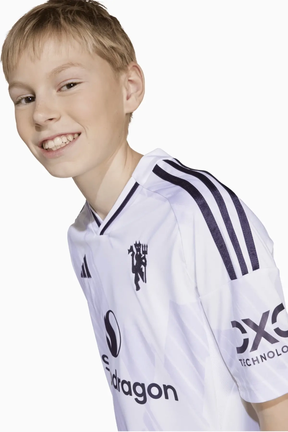 Футболка adidas Manchester United 25/26 Away Junior - белый