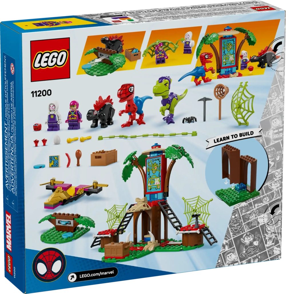 Конструктор LEGO Marvel 11200 Битва паука и Гобби-раптора в штаб-квартире Дома на дереве
