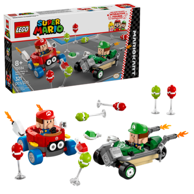 Конструктор Лего Супер Марио Бэби Марио против Бэби Луиджи | LEGO Super Mario Baby Mario 72034, 295 деталей (7+)