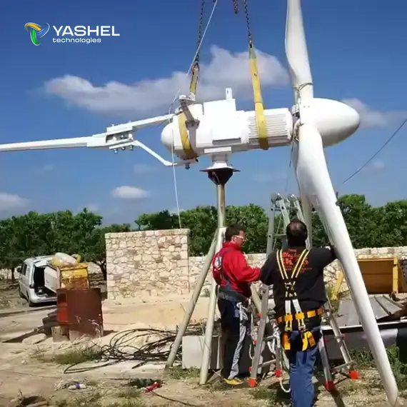Горизонтальный ветрогенератор 15кВт YASHEL DMWT-15KW