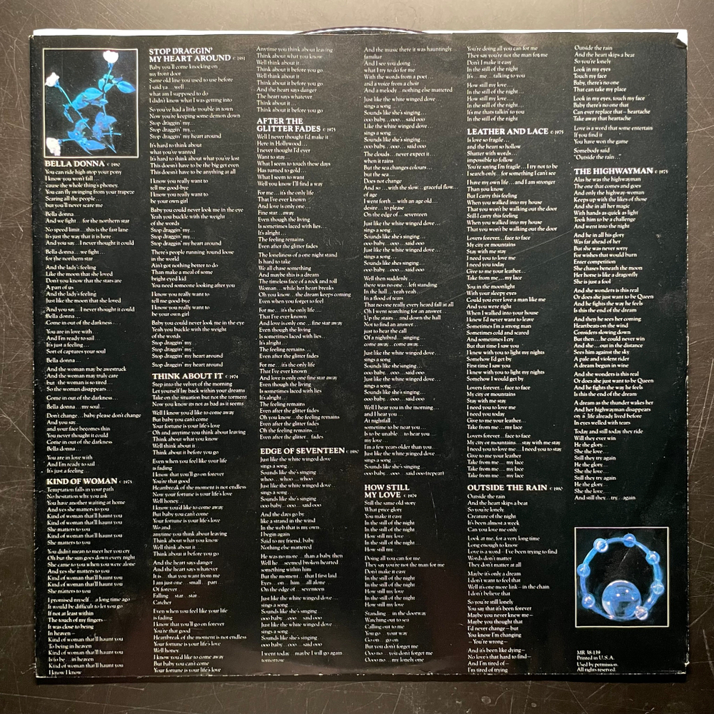 Stevie Nicks ‎– Bella Donna (США 1981г.)