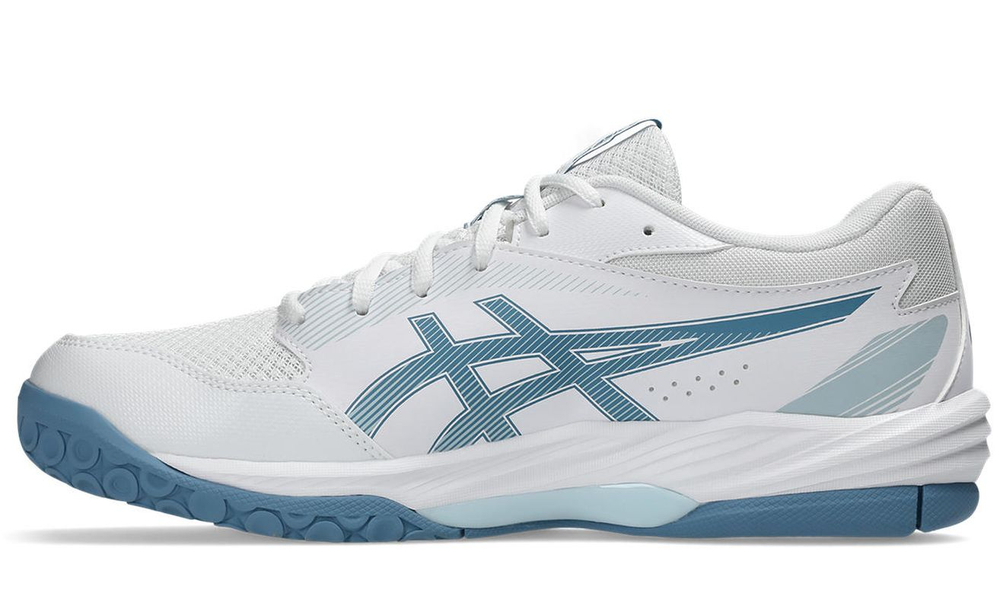 Мужские кроссовки для бадминтона/сквоша Asics Gel-Task 4 — white/saba blue