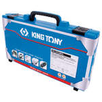 KING TONY (3533MRV) Набор торцевых головок с принадлежностями 3/8", 6-гранные, 7-24 мм, 33 предмета