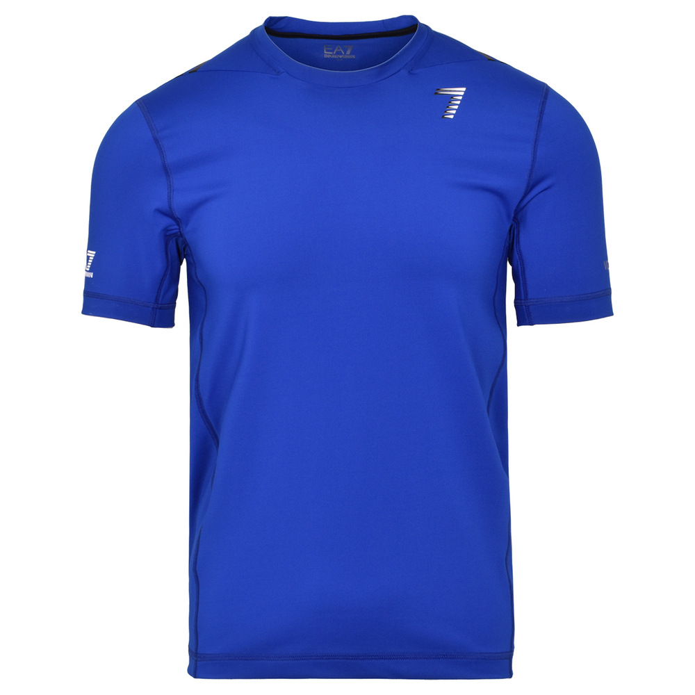 Футболка мужская теннисная EA7 Man Jersey T-Shirt - new royal blue