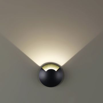 Встраиваемый грунтовый светильник 3W 3000K 6662/1GL3 чёрный Wald Odeon Light