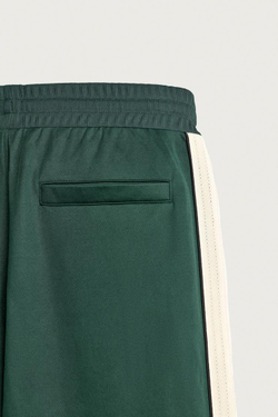 ZARA СПОРТИВНЫЕ БРЮКИ В РЕТРОСТИЛЕ С КОНТРАСТНЫМИ ЛАМПАСАМИ, ЗЕЛЕНЫЙ