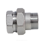 Соединитель латунь хром американка Ду 40 (1 1/2") прямой ВР/НР R18 Giacomini R18X017