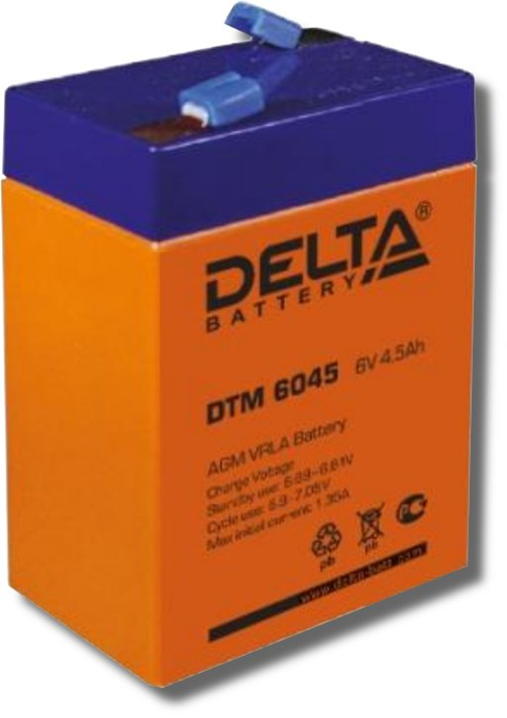 DTM 6045 Delta Аккумулятор герметичный свинцово-кислотный
