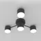 Люстра потолочная Rilon CL-BLACK DOT-R001-GX53*4 BK, 4×15 Вт, чёрная