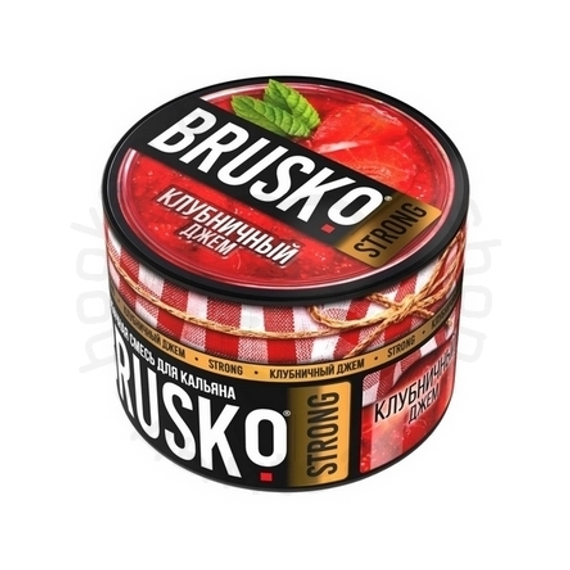 Бестабачная смесь для кальяна BRUSKO, 50 г, Клубничный джем, Strong