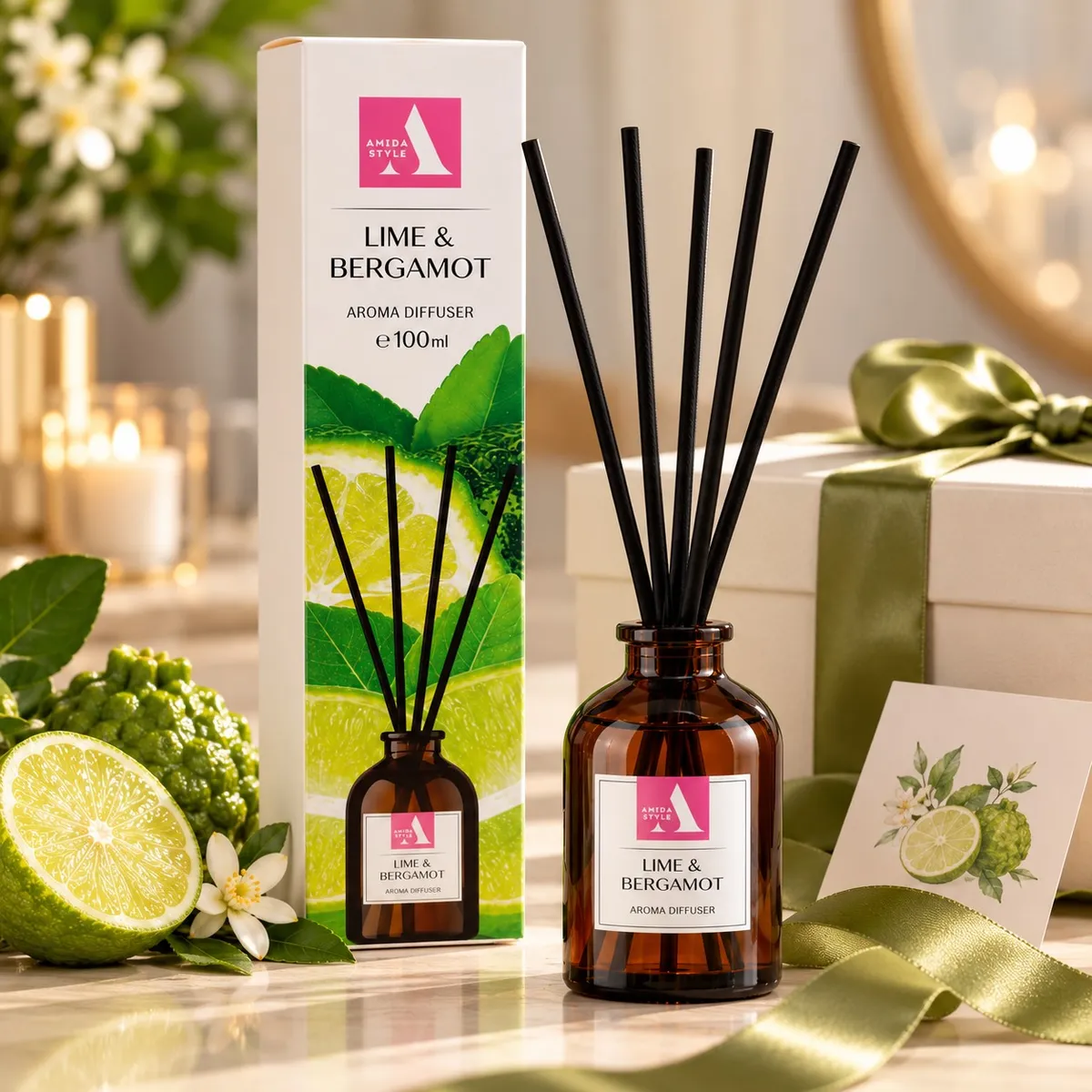 Aroma Style ароматический диффузор Lime & Bergamot 100 мл — фото 4