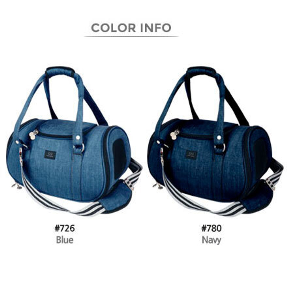111 Сумка авиа "Фаворит" , джинсовая / сумка-переноска для САМОЛЕТА Puppy Angel / DENIM "Herringbone Travel Carrier"