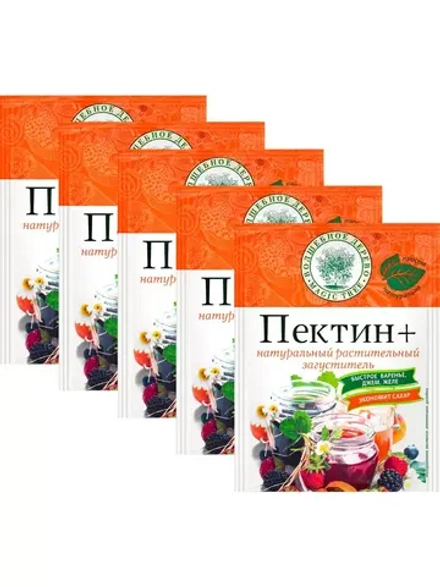 Натуральный растительный загуститель Пектин+ 16 г * 5 шт