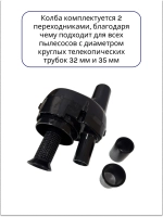 Твистер колба (Циклонный фильтр) для пылесосов , универсальная Диам. 32 и 35 мм (35-0010)