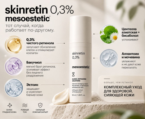 Крем антивозрастной с ретинолом | SKINRETIN 0,3%, 50 мл